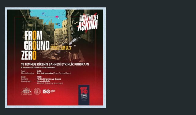 Filistin Sineması, 15 Temmuz Direniş Programında İzleyiciyle Buluşacak